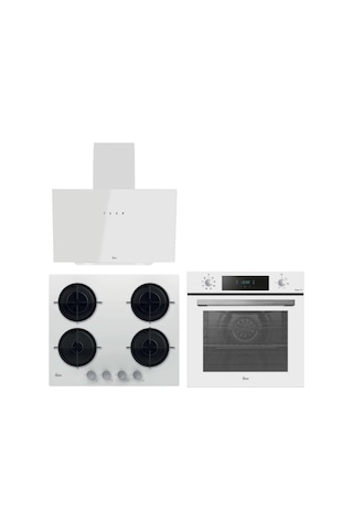 Hoover Roma HO3158W+ HVW6MW +HDG6C1GWTK Telefon Bağlantılı Beyaz Cam Dijital Turbo Ankastre Set