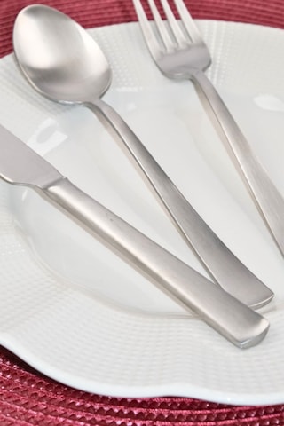 Lugga Nida Scotch Tatlı Çatal Kaşık Bıçak Takımı 6 Kişilik 18 Par Gümüş