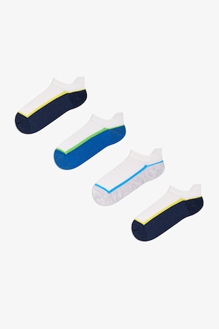 Penti Erkek Çocuk Color Block Sprint 4 Lü Patik Çorap Çok Renkli