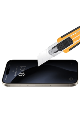 Buff Apple Uyumlu   iPhone 16 Pro 5d Privacy Easyfit 2 Adet Ekran Koruyucu
