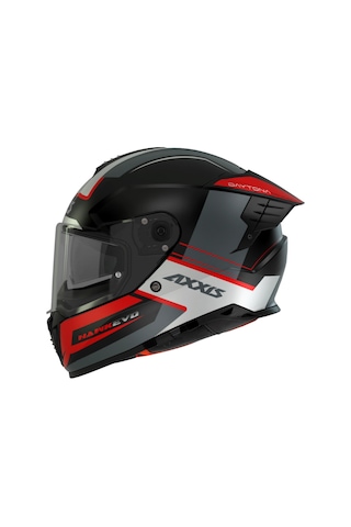 Axxis Hawk Evo Daytona B15 Mat Full Face Güneş Vizörlü Motosiklet Kaskı Kırmızı Siyah