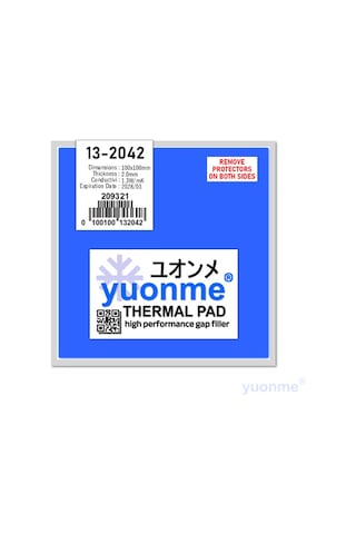 Yuonme Termal Ped / Thermal Pad 2.0mm 1.3W/mK 100X100mm 13-2042