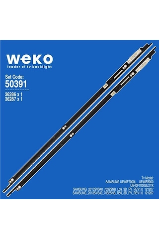 Wkset-5391 36286x1 36287x1 Samsung 2013svs40 7032snb 2 Adet Led Bar 59led Tvnizi Açıp İçindeki Led Barla Birebir Aynısı Olduğunu Görmeden Almayınız. Sonrasında İade Almamaktayız. Beyaz
