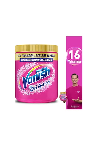Vanish Oxi Action Renkliler İçin Deterjan Güçlendirici ve Leke Çıkarıcı Toz 480 Gr