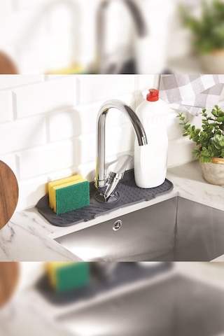 Silikon Lavabo Matı 13 36 Cm Gri