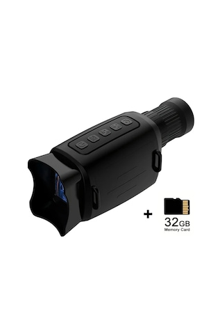 Xuweiwei Pro-grade 1 Adet Tasinabilir 16x Zum 1080p Fhd Gece Gorus Monokuler Kamera Black 32gb Kart Dahil Av Kamp Gozetleme Ve Yildiz Izleme Icin