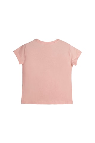 Miracle Pembe Baskılı Kız Çocuk Tişört Pembe