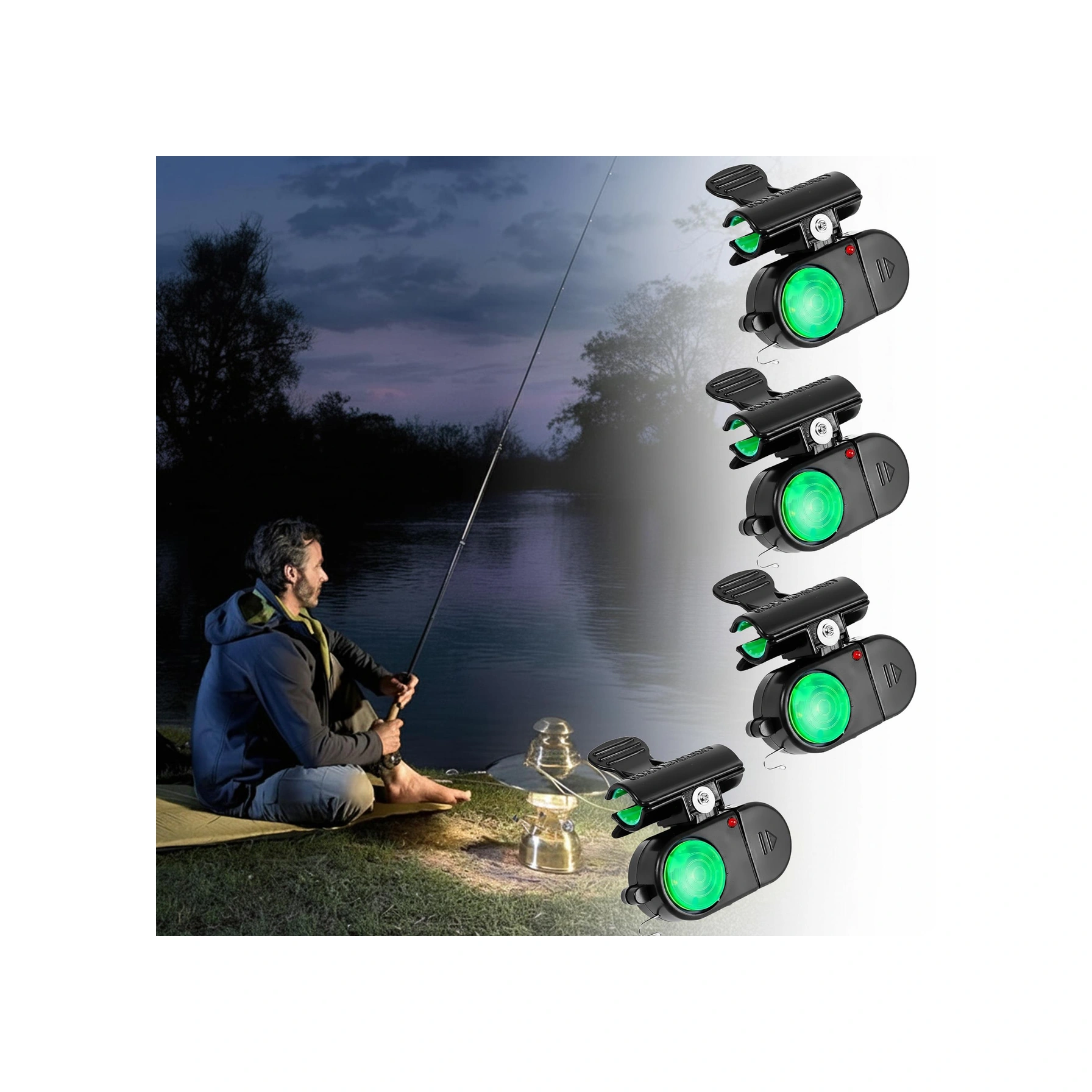 Effe Olta Kamış Alarmı 4lü Set Sesli Işıklı Hg2519-4a