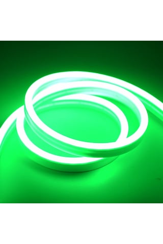 24v Neon Şerit Led Yeşil Işık