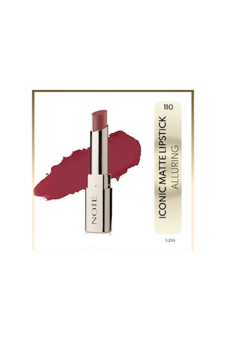 Note Cosmetics Iconic Matte Lipstick Kalıcı Mat Ruj 110 Alluring - Kırmızı 110