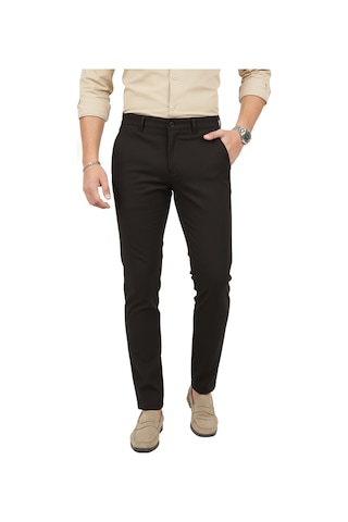 Deepsea Erkek Kahve Modern Fit Likralı Kumaş Pantolon Günlük & Ofis Kullanımı 2602020 Kahverengi