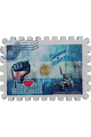 Arjantin Temalı Pul Magnet