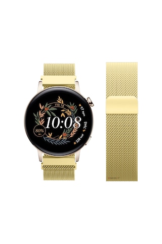 Huawei Watch Gt3 42mm Gt2 42mm Uyumlu Kordon Manyetik Milanese Loop Metal Kordon