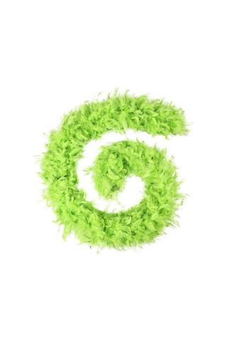 Giyim Partı Dekorasyon Malzemesi - Yeşil 45g 180cm - Yumuşak Doğal Tüy - Dıy Uygun - Festivaller Nikahlar Sahne Gösterileri