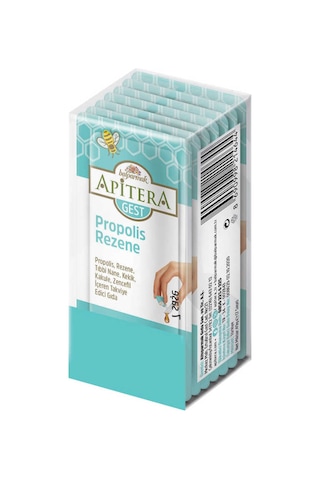 Apitera Gest Doğal Bal, Rezene, Tıbbi Nane, Kekik, Kakule, Zencefil Ve Propolis İçeren Takviye Edici 7 Li Saşe