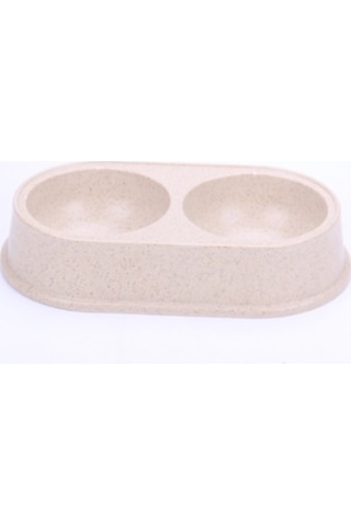 Bobo Bamboo BO-3031Z İkili Köpek Mama ve Su Kabı 2 x 440 ML