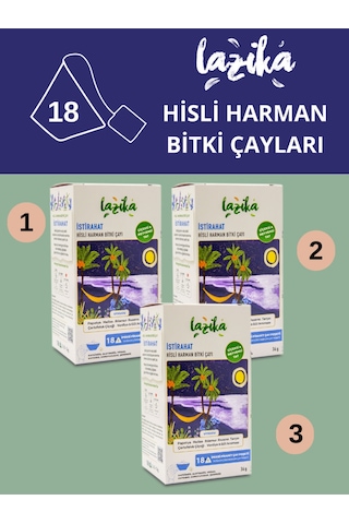 3'lü Set Pasifloralı Uyku Çayı 3 18 Adet
