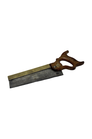 Antika İngiliz Ahşap Testere 37,5cm 001