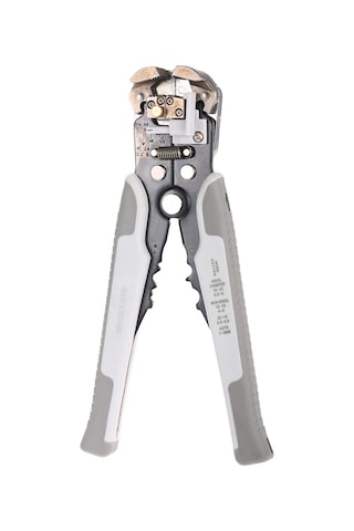 Neevoyu Meterk Jx-1301 Gri Çok Fonksiyonlu Tel Soyucu: Otomatik Soyma, Kesme Ve Presleme - Çelik Ağzı, 0.2-6.0mm Tel Uyumlu Gri