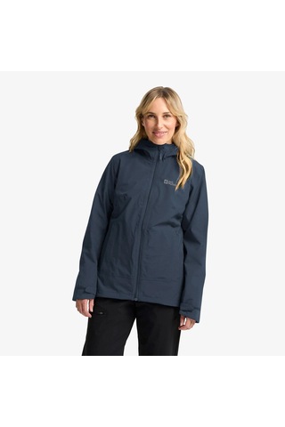 Jack Wolfskin Moonrise 3in1 Kadın Mont C-jac115621b30c04 Lacivert