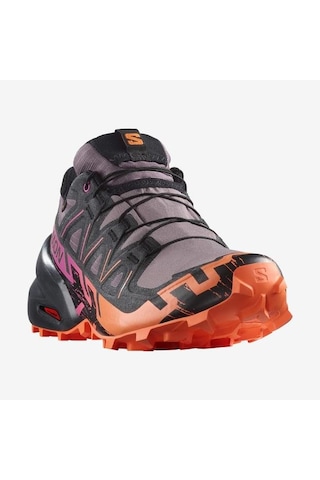 Salomon 474657 Speedcross 6 Gtx W Moonscape/black/bird Of Paradise Kadın Outdoor Ayakkabı 001