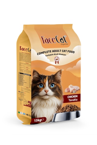 Face Cat Tavuk Etli Yetişkin Kedi Maması 15 KG Face Cat Tavuk Etli Yetişkin Kedi Maması 15 KG