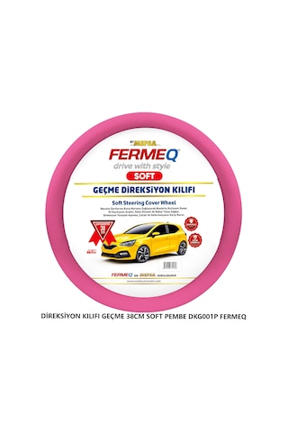 Direksiyon Kılıfı Geçme 38cm Soft Pembe Dkg001p Fermeq