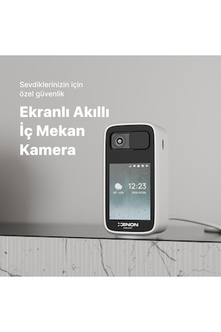Ekranlı Akıllı İkili İç Mekan Güvenlik Kamera Seti Yaşlı Ve Çocuk Takibi İçin Kameradan Kameraya Konuşmalı, 2k Qhd 4mp, Gece Görüşlü, Sesli Görüntül
