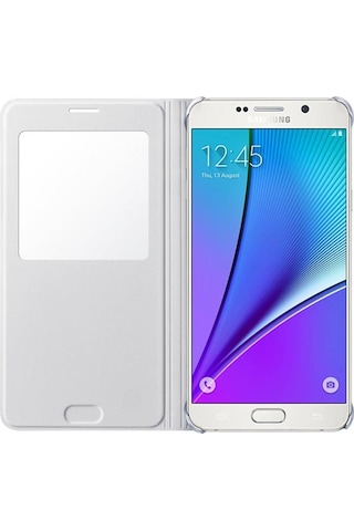 Samsung Uyumlu Galaxy Note 5 S-View Cover Kilif Beyaz - Ef-Cn920Pwegtr 505044859