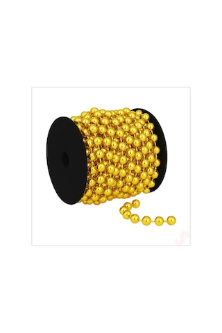Zincir Boncuk Makara, 6mm X 8mt - Altın 1+