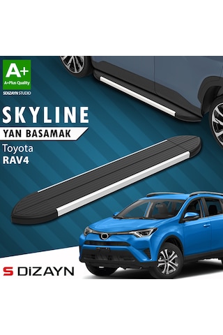 S-dizayn Toyota Rav 4 4 Skyline Aluminyum Yan Basamak 173 Cm 2013-2017 A+ Kalite