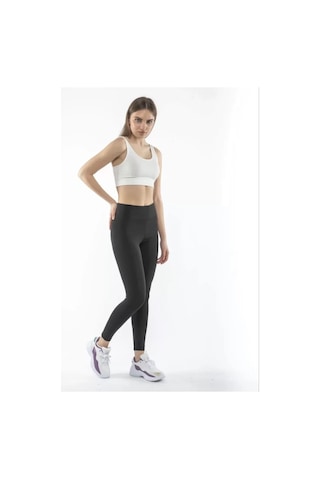 Supplierby Yüksek Bel Geniş Kemer Dalgıç Tayt - Siyah Siyah