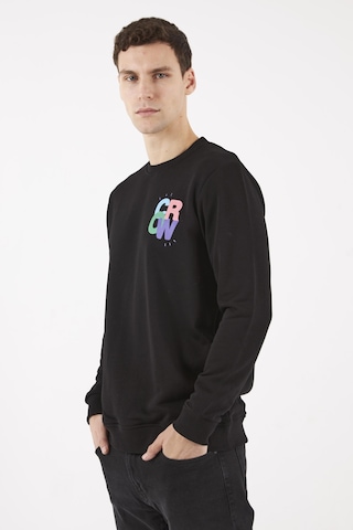 The Crow Colourful Siyah O-yaka Sweatshırt Siyah