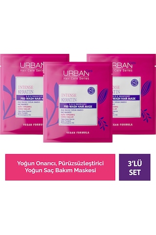 Urban Care Intense Keratin Saç Bakım Maskesi 3 x 50 ML