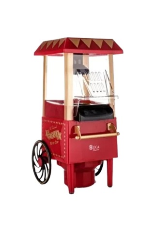 Yağsız Mısır Patlatma Makinesi Sıcak Hava Popcorn Makinesi Nostaljik Tasarım Çok Renkli