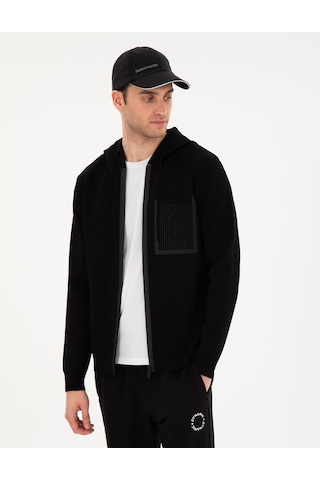 Pierre Cardin Erkek Siyah Hırka Triko 50296463-vr046 Siyah