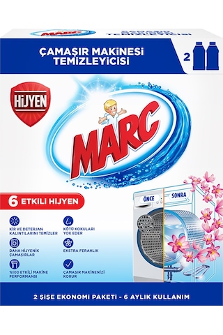 Marc Çamaşır Makinesi Temizleyici 4 Adet x 250 Ml.