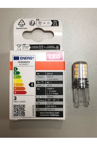 3 Adet Osram G9 Led 3w 30w 320 Lümen 4000 Kelvin Günışığı