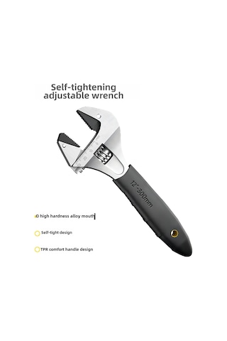 Maiyame 12 İnc Otomatik Sıkma Tipe Çok Amaçlı Ratchet Anahtar, Kolay Taşınabilir, Zorlama Azaltıcı Kolu İle, Banyo Ve Ev Tamirleri İçin Üstün Kalite Diğer