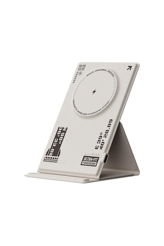 W50 Magsafe Standlı Kablosuz Şarj Cihazı - Beyaz