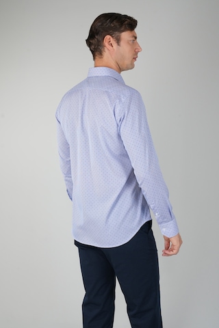Bisse Uzun Kollu Klasik Mavi Regular Fit Erkek Gömkek Gmkls252014 36 K.mavi