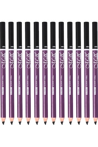 Suntek Suya Dayanıklı Kaş Kalemi 01 Black 12'li