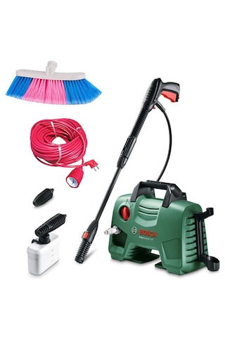 Bosch Easyaquatak 120 Basınçlı Yıkama Makinesi + Evakat 3 2,5 Uzatma Kablosu 10 MT + Oto Fırçası