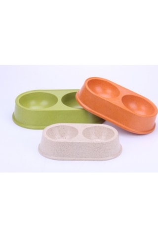 Bobo Bamboo BO-3031Z İkili Köpek Mama ve Su Kabı 2 x 440 ML