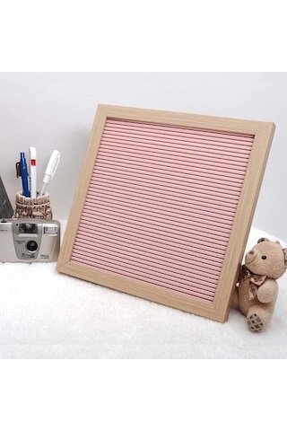 Pembe Yazı Panosu Mesaj Tahtası, 121 Beyaz Harf Karakterli