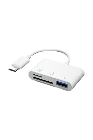 Homyl 3'ü 1 Arada Usb C Tf Sd Kart Okuyucu Kamera Hafıza Kartı