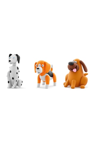 Hey Clay Yaratıcı Kil Seti - Labrador Nom Nom, Dalmatian Turbo, Beagle Walkie