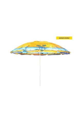 Büro Ev Ofis Kamp Keyfi İçin Plaj Kamp Şemsiyesi Açık Gri