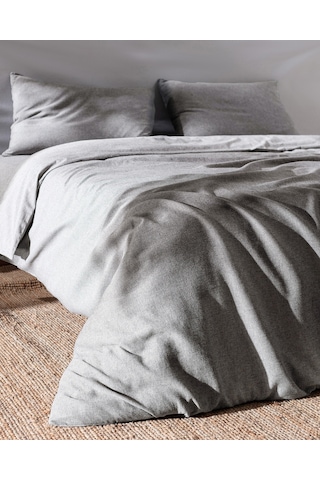 Madame Coco Nuage Tek Kişilik %100 Pamuk İpliği Boyalı Nevresim Takımı - Antrasit Gri