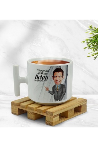 Kişiye Özel Kolay Yetişmiyor Karikatürlü Nescafe Fincanı Kobitmeyencom33567 Bk Gift Renkli